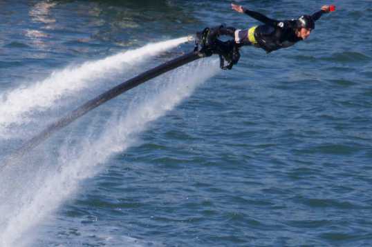 28 August 2021 - 17-06-44
Flyboarder James Prestwood took a dive at this year's Dartmouth Regatta. He also took the place by storm. A great display.
--------------
Flyboarder James Prestwood at Dartmouth Regatta
